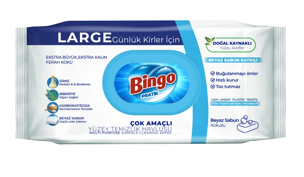 Bingo Beyaz Sabun Havlu